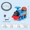 6V Electric Ride On Train for Kids with 16-Piece Tracks and Realistic Sounds